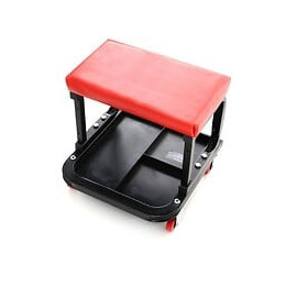 Dcraft - Chaise D'atelier - Charge Maximale 136 Kg - Hauteur 365 Mm - Tabouret D'atelier - Rouge