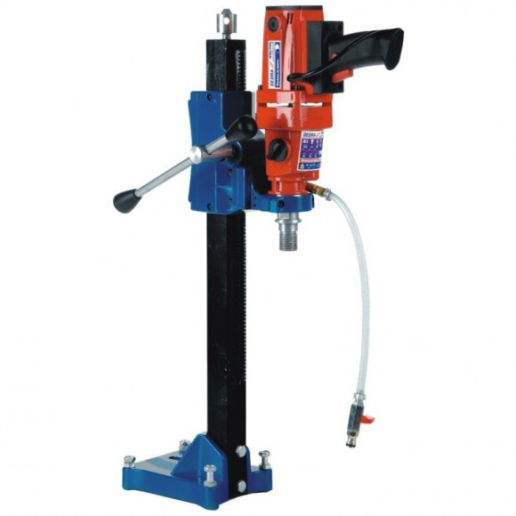 Dtools - Carotteuse Béton 1,5 Kw -  Perceuse À Trépans - Carottier Avec Support - 3 Vitesses - Outil Chantier Bricolage - Or