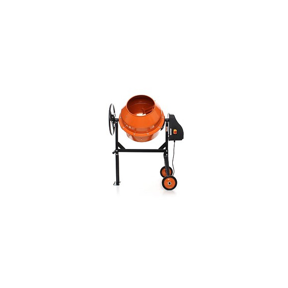 Dcraft - Bétonnière Électrique - Capacité Du Tambour 160l - Puissance Du Moteur 1050w - Matériel De Construction - Orange