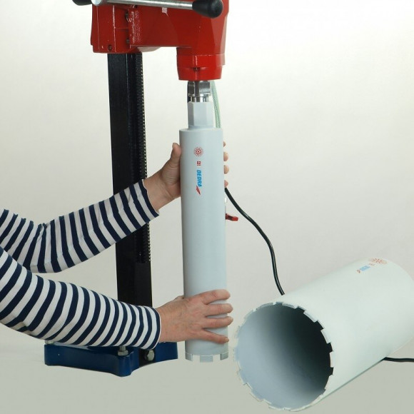 Dtools - Carotteuse Béton 2.4  Kw -  Perceuse À Trépans - Carottier Avec Support - 1 Vitesse - Outil Chantier Bricolage - Or