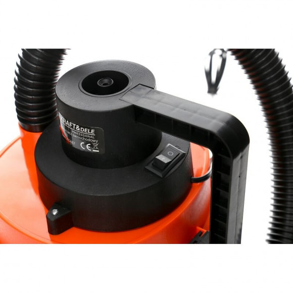 Dcraft - Aspirateur De Voiture - 155w - Tension 12v - Adaptateur À Gonfler - Gonfleur - Orange