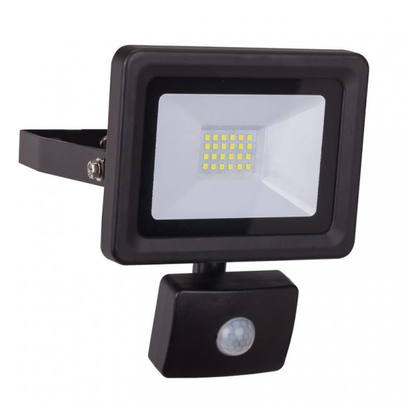 Dtools - Lampe D'atelier Murale Avec Détecteur De Mouvement - 20w - Flux Lumineux 1500lm - Projecteur Led - Noir
