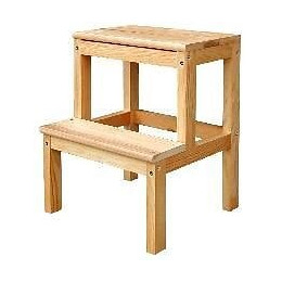 Marche Pied En Bois 1 Marche Avec Tablette