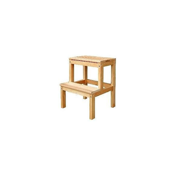 Marche Pied En Bois 1 Marche Avec Tablette