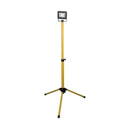 Dtools - Lampe D'atelier Sur Trépied - 20w - Flux Lumineux 1500lm - Température 6500k - Projecteur Led - Jaune