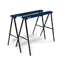 Dtools - Tréteau En Métal - 2 Pièces - Capacité De Charge 250kg - Hauteur 78cm - Longueur 99.5cm - Pliable - Noir