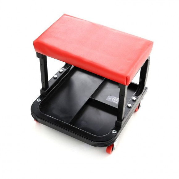 Dcraft - Chaise D'atelier - Charge Maximale 136 Kg - Hauteur 365 Mm - Tabouret D'atelier - Rouge