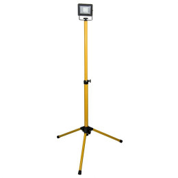 Dtools - Lampe D'atelier Sur Trépied - 20w - Flux Lumineux 1500lm - Température 6500k - Projecteur Led - Jaune