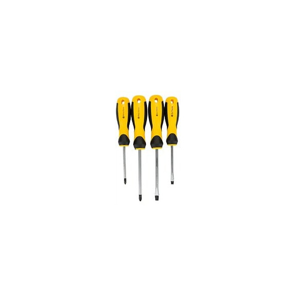 Power Tool - Jeu De Tournevis Essentiels 21 Pcs - Avec Support  - Tournevis Plats/croix/torx/bits - Tête Aimantée - Jaune