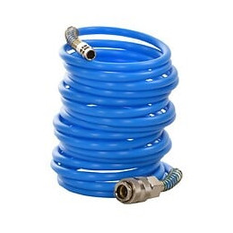 Dcraft - Tuyau Pneumatique À Raccords Rapides - 20 M - Diamètre Extérieur 10 Mm - Flexible Pneumatique - Bleu