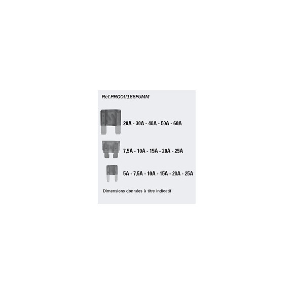 Lot 166 Fusibles Mini/maxi En Coffret
