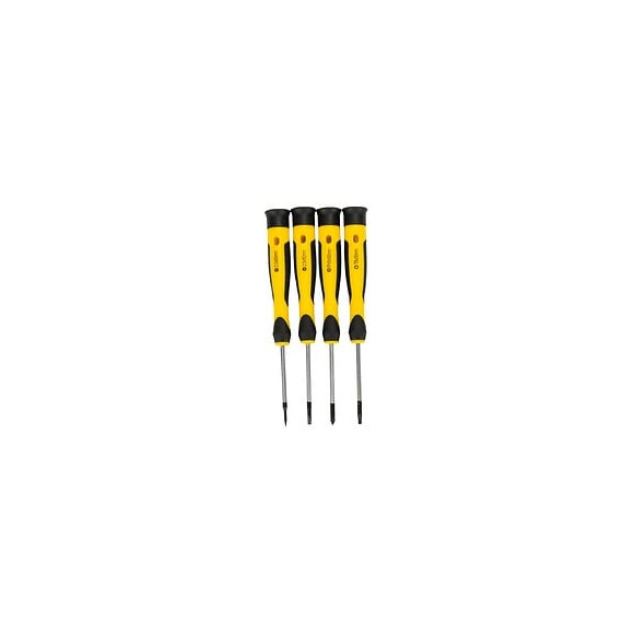 Power Tool - Jeu De Tournevis Essentiels 21 Pcs - Avec Support  - Tournevis Plats/croix/torx/bits - Tête Aimantée - Jaune