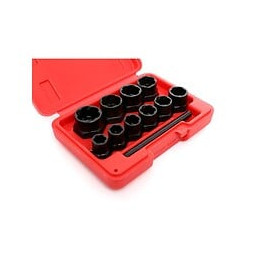 Dcraft - Tournevis Pour Vis Cassées - 10 Pièces - Profil Haut - Jeu De Tournevis Pour Vis Cassées - Rouge