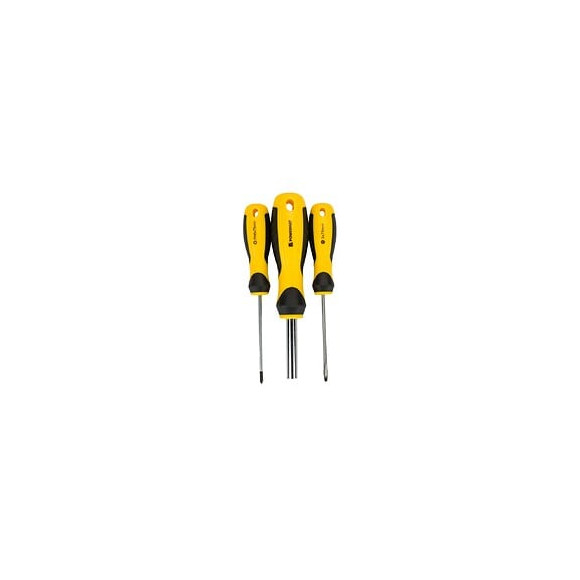 Power Tool - Jeu De Tournevis Essentiels 21 Pcs - Avec Support  - Tournevis Plats/croix/torx/bits - Tête Aimantée - Jaune