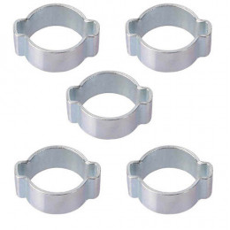 Lot De 5 Colliers À Oreille 13/15 Mm  En Acier Carbone