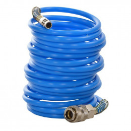 Dcraft - Tuyau Pneumatique À Raccords Rapides - 20 M - Diamètre Extérieur 10 Mm - Flexible Pneumatique - Bleu