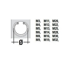 Boite De 300 Circlips Intérieurs