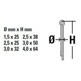 Lot 555 Goupilles Fendues En Coffret