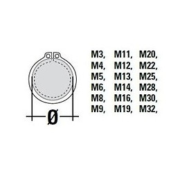 Boite De 300 Circlips Extérieurs
