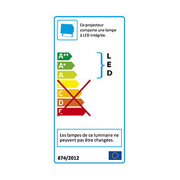Spot 10w Led 1000/500 Lumens Port À Batterie Antichoc A 3m