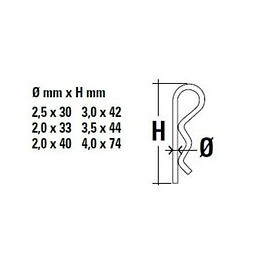 Boite De 150 Goupilles Béta Acier