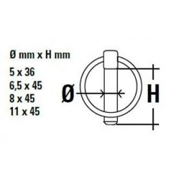 Lot 50 Goupilles Clips En Coffret