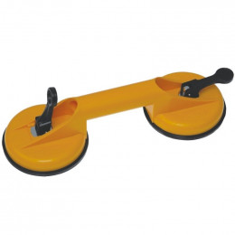 Dtools - Poignée À Ventouses - Capacité De Charge Maximale 60 Kg - Poignée De Transport À 2 Ventouses - Jaune