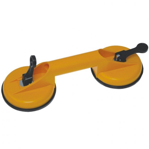 Dtools - Poignée À Ventouses - Capacité De Charge Maximale 60 Kg - Poignée De Transport À 2 Ventouses - Jaune