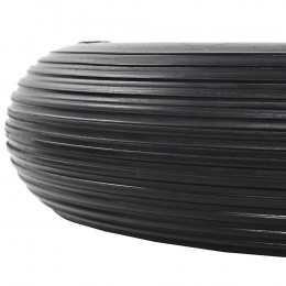 Roue De Brouette Avec Axe Pu Solide 4.00-8 390 Mm - Noir - Ascenseurs Et Monte-charge - Monte-charge, Grues Et Chariots - Noir 