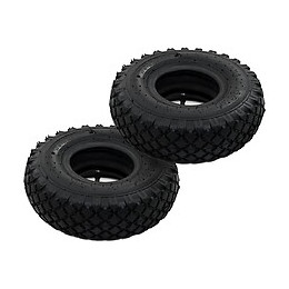 2 Pneus 2 Chambres À Air 3.00-4 260x85 Pour Roue De Diable - Noir - Ascenseurs Et Monte-charge - Monte-charge, Grues Et Chario