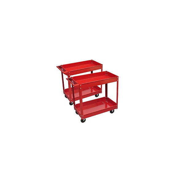 Chariot Servante D'atelier Charge 100 Kg Rouge (lot De 2) -