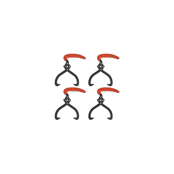 4 Pièces Crochet De Levage Pince À Bois - Noir
