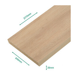 Plan De Travail Stratifié Ambiance Chêne Clair 2770 X 640 Ep 28 Mm - Pefc 75% .