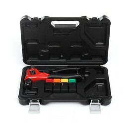 Dcraft - Riveteuse Manuelle Pour Écrous À Sertir - 4 Embouts Interchangeables - 200 Mm - Outil Pour Rivets Aveugles - Noir