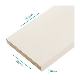 Plan De Travail Stratifié Mélaminé Blanc 1800 X 600 Ep 28 Mm - Pefc 75%.