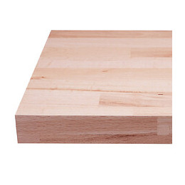 Plan De Travail Hêtre Massif Lamellé Collé Abouté 2500 X 650 X 38 Mm - Fsc100%