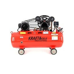 Dcraft - Compresseur À Huile - Capacité 100 L - Alimentation 380v/50hz - Débit 580 L - Rouge