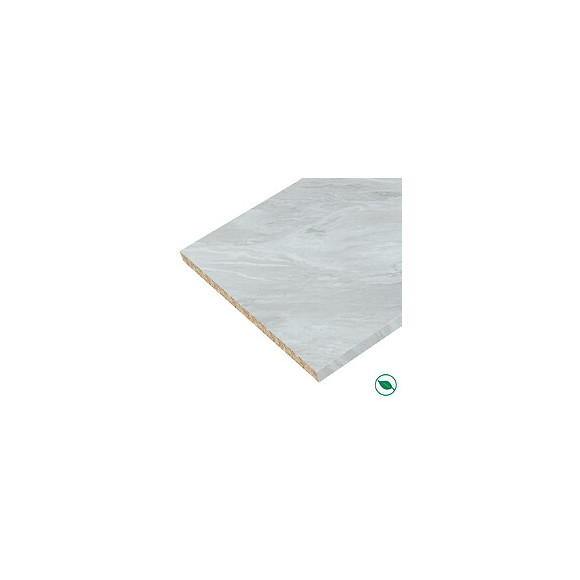 Plan De Travail Stratifié Ambiance Marbre Gris 2000 X 650 Ep38 Mm - Pefc 75%