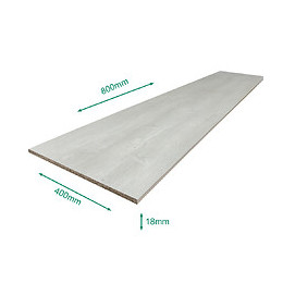 Tablette Couleur Chêne Ottawa 800 X 400 X 18 Mm - Pefc 75% .