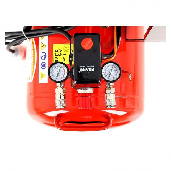 Dcraft - Compresseur À Huile - Capacité 100 L - Alimentation 380v/50hz - Débit 580 L - Rouge