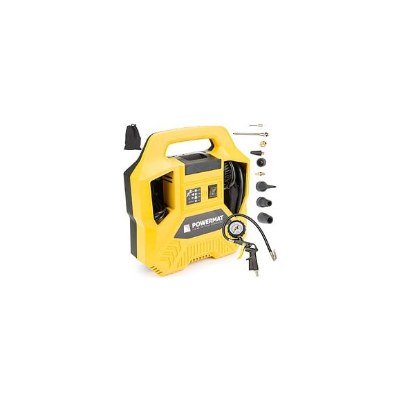Power Tool - Compresseur Sans Huile 1100 W - Pression Maximale 8 Bars (116 Psi) - Efficacité D'aspiration 180 L/min - Garage/a