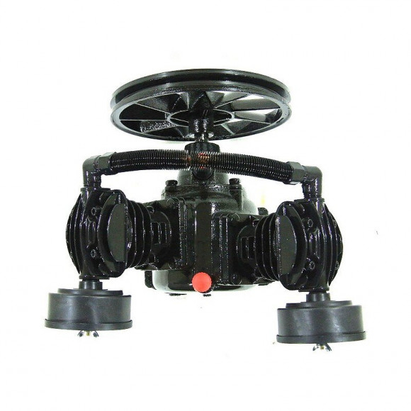 Dcraft - Tête De Compression À Deux Pistons - Débit 120 L/min - Cylindre 51mm - Pression 8 Bar - Noir