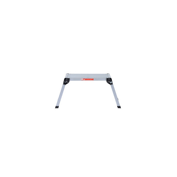Marchepied Escabeau Plateforme De Travail Pliable Dim. 113l X 41l X 48,5h Cm Antidérapant Aluminium