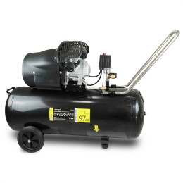 Dtools - Compresseur À Huile 2 Cylindres - Puissance 2300w - Capacité 100l - Débit 2850 L/min - Noir