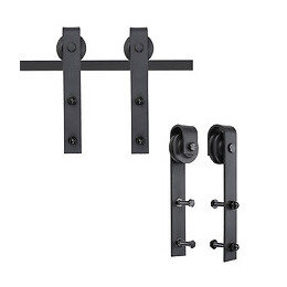 Kit De Porte Coulissante Système Galandage Pour Porte D'une Épaisseur De 35-45 Mm Et Largeur Max. 1 M Charge Max. 100 Kg Acie