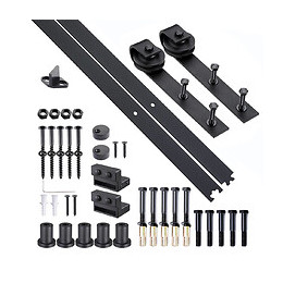 Kit De Porte Coulissante Système Galandage Pour Porte D'une Épaisseur De 35-45 Mm Et Largeur Max. 1 M Charge Max. 100 Kg Acie