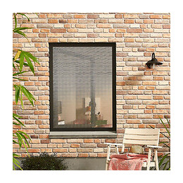 Moustiquaire Gaze Polyester + Velcro Blanc Basic 150 X 130 Cm.