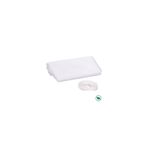 Moustiquaire Gaze Polyester + Velcro Blanc Basic 150 X 130 Cm.