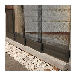 Moustiquaire Kit Rideau 4 Lamelles Standard Noir 235 X 95 Cm.