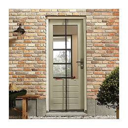 Moustiquaire Porte Magnétique Noir Standard + Velcro Blanc 235 X 95 Cm.